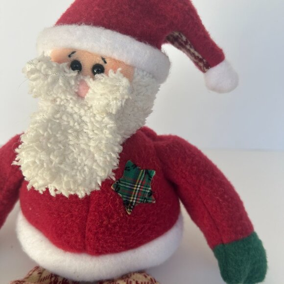 Set of 3 Fabric Christmas Decor, Snowman, Skiing Snowman, Santa - Picture 12 of 16